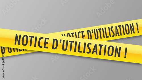Logo notice d'utilisation.