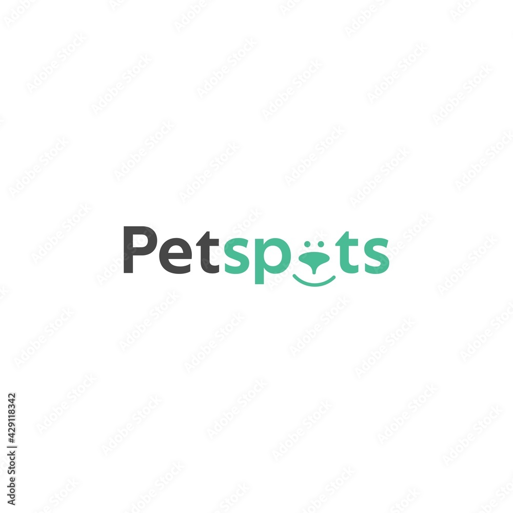 The simple and modern pet spots logo design is suitable for the pet business 6