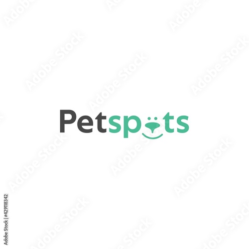 The simple and modern pet spots logo design is suitable for the pet business 6