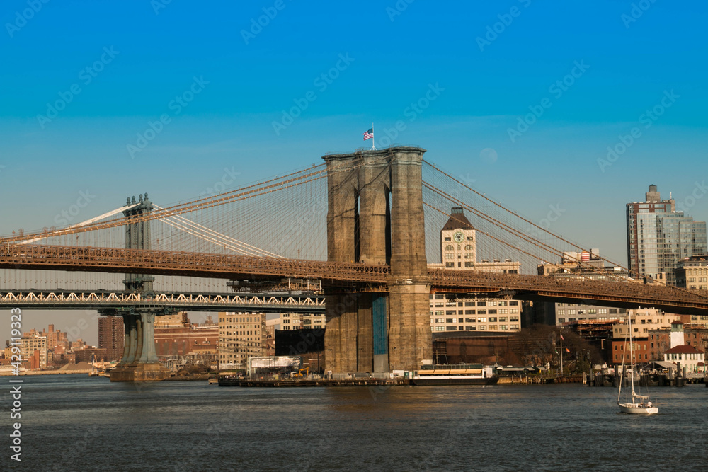 Obraz premium Brooklyn Bridge at its best.