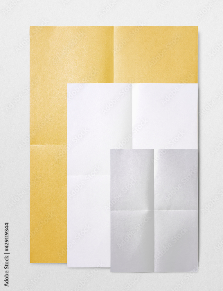 Fototapeta premium Paper posters with design space