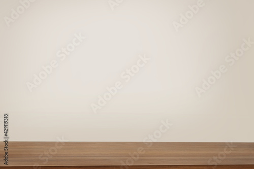 Beige product backdrop with brown wooden border