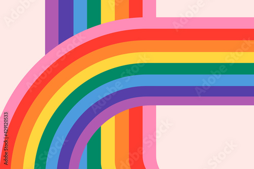 Rainbow LGBTQ pride month background photo
