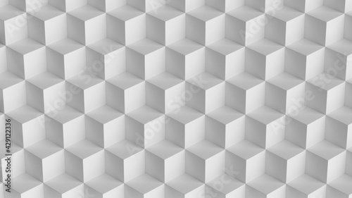 white background cube wallpaper design