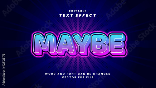 Maybe editable text effect