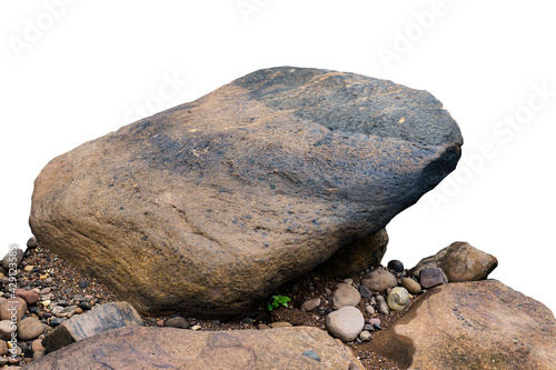 rock isolated on white background © moderngolf1984