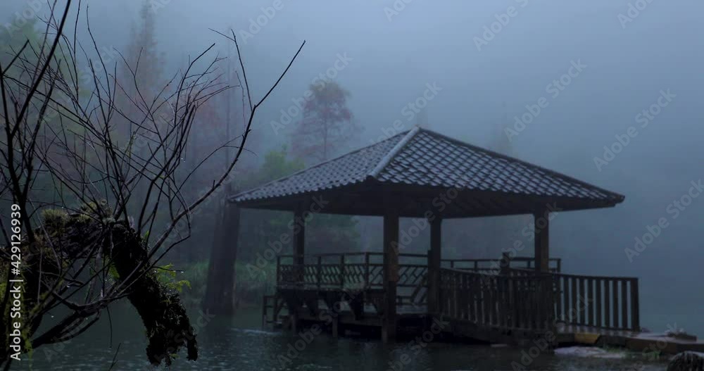 The forest and mountain lakes, Mingchi, Yilan County, Taiwan, is a famous tourist attraction