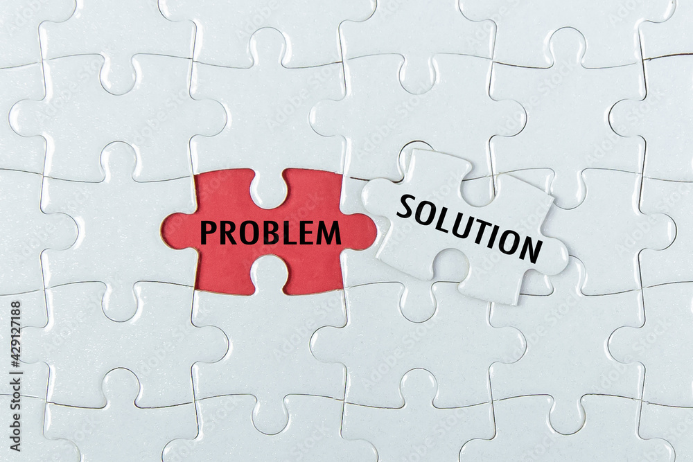 pieces of jigsaw puzzle with word problem & solution. pieces of jigsaw puzzle with word problem & solution.