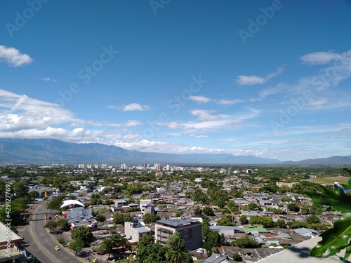 Aerial and terrestrial view of the north of Neiva, Huila, Colombia