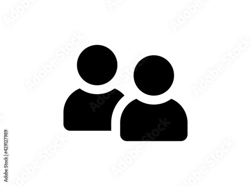 User group icon in black design