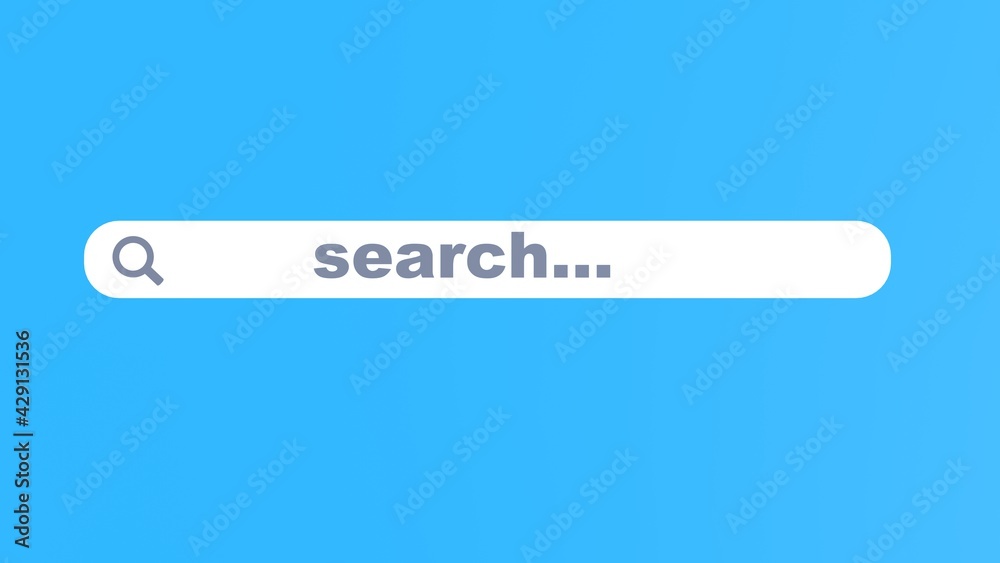 3D render of search technology concept. Search online. 3D render of search technology concept. Search online.