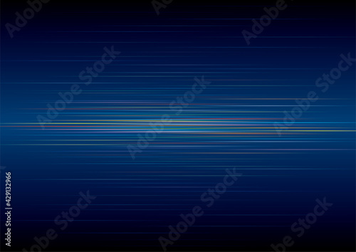 カラフルなラインの輝く空間 背景