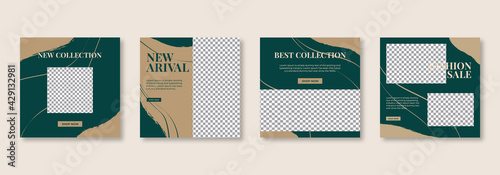 Fashion sale instagram post and social media banner template