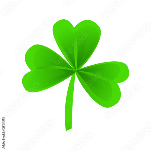 three leaves clover vector