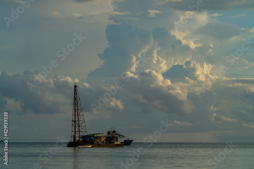 oil tanker in the sea