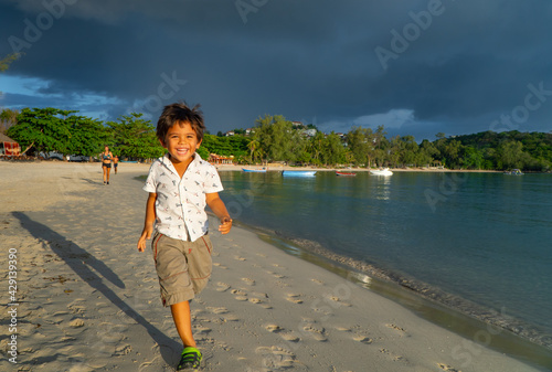 child on the beach