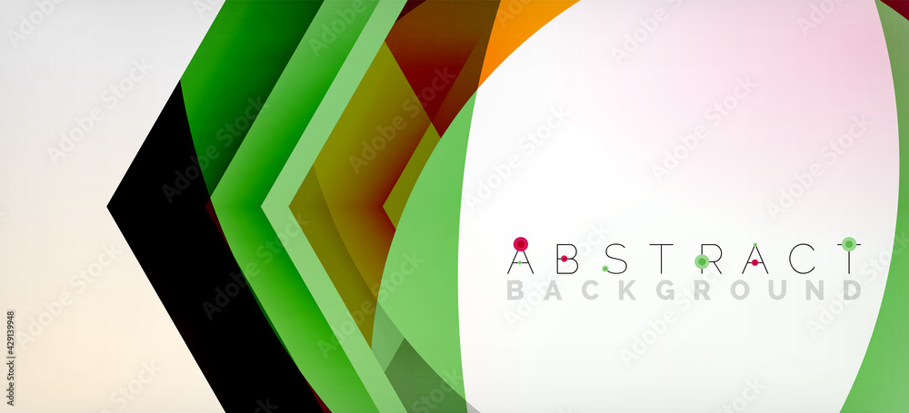 Obraz premium Vector color hexagons geometric abstract background