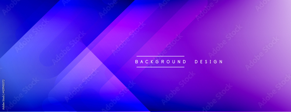 Dynamic lines abstract background. 3D shadow effects and fluid gradients. Modern overlapping forms