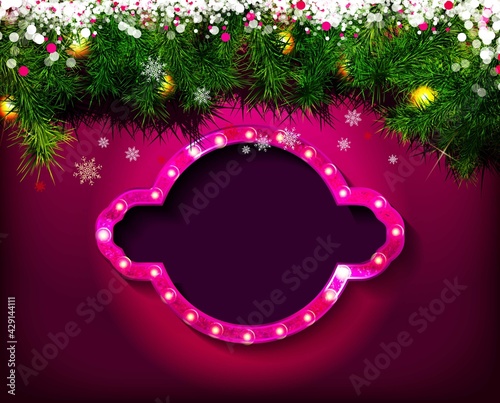 New Year's card template