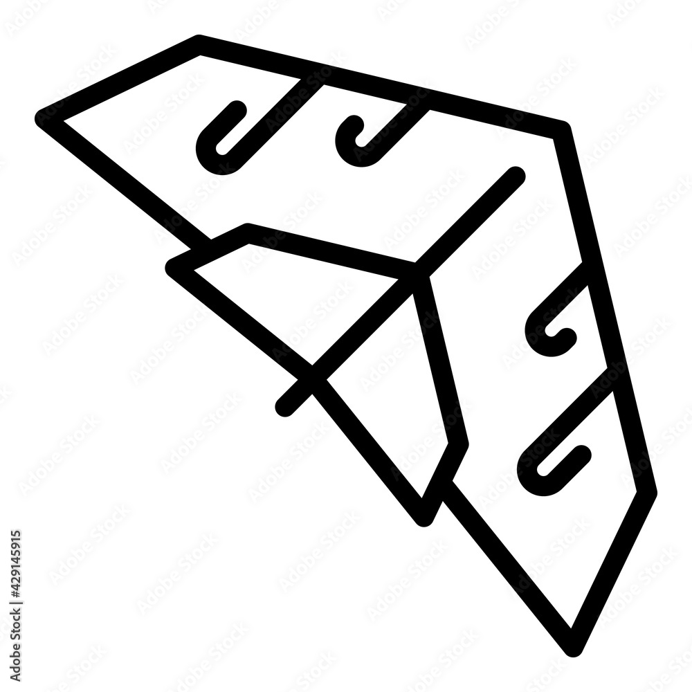 Extreme gliding icon. Outline Extreme gliding vector icon for web design isolated on white background Extreme gliding icon. Outline Extreme gliding vector icon for web design isolated on white background