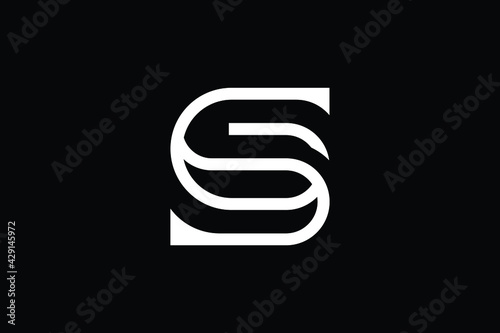 Creative Innovative Initial SG logo and GS logo. SG Letter Minimal luxury Monogram. GS Professional initial design. Premium Business typeface. Alphabet symbol and sign.