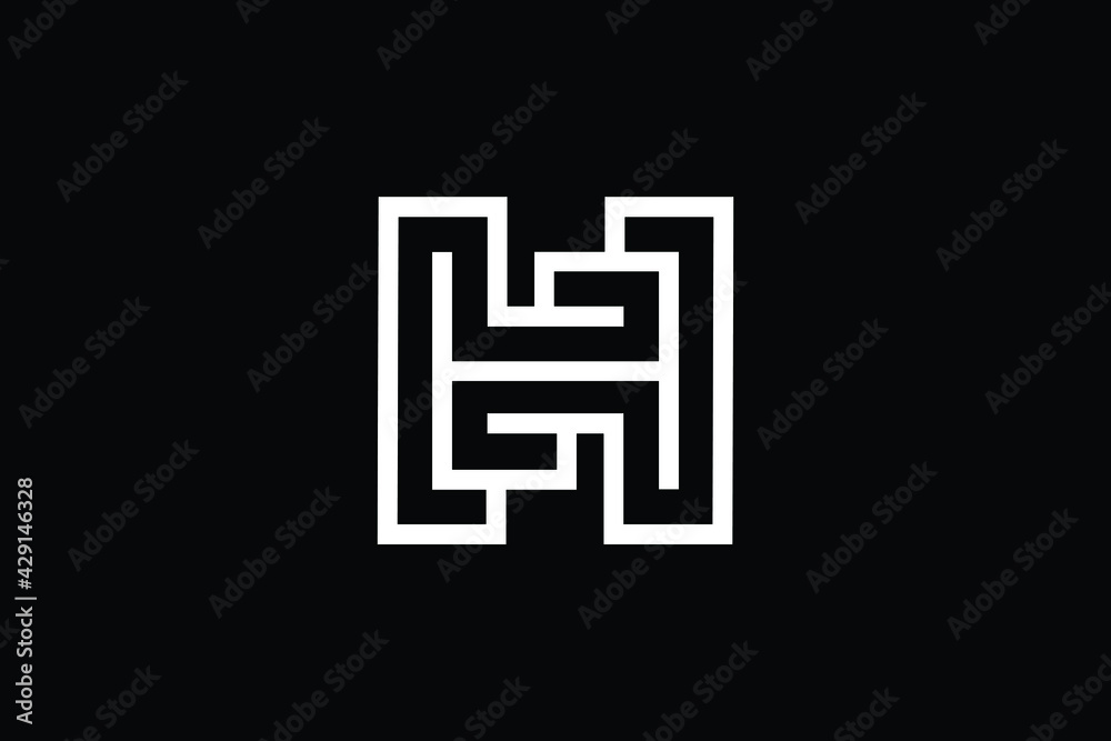 Creative Innovative Initial ZH logo and HZ logo. HZ Letter Minimal luxury Monogram. ZH Professional initial design. Premium Business typeface. Alphabet symbol and sign. Creative Innovative Initial ZH logo and HZ logo. HZ Letter Minimal luxury Monogram. ZH Professional initial design. Premium Business typeface. Alphabet symbol and sign.
