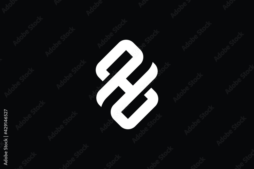 Creative Innovative Initial ZH logo and HZ logo. HZ Letter Minimal luxury Monogram. ZH Professional initial design. Premium Business typeface. Alphabet symbol and sign.