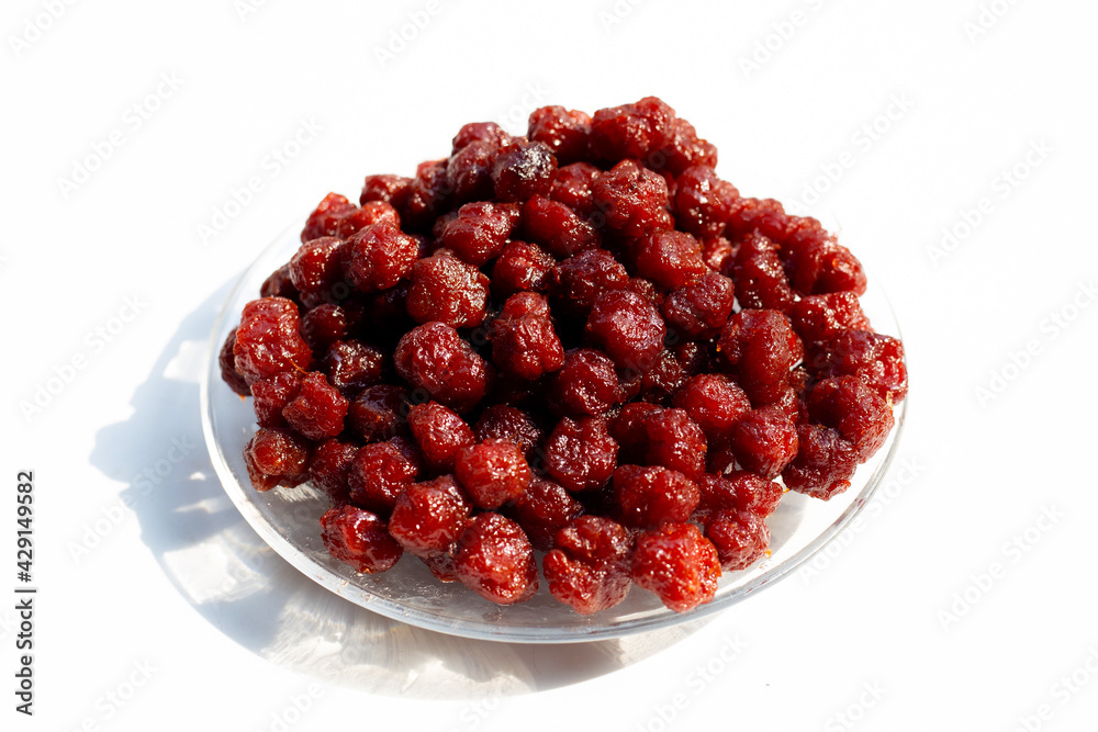 Star gooseberry in syrup on white Star gooseberry in syrup on white
