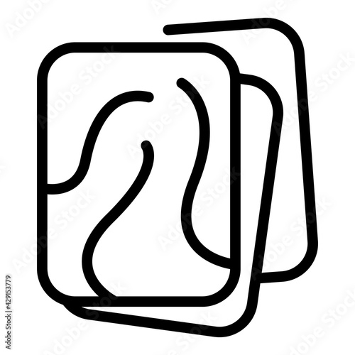 Protein meat icon. Outline Protein meat vector icon for web design isolated on white background
