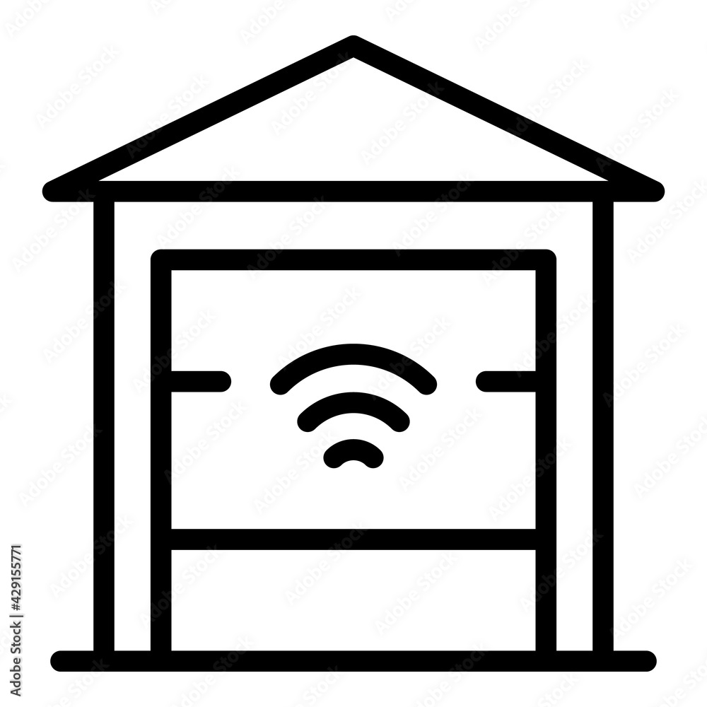 Smart house icon. Outline Smart house vector icon for web design isolated on white background Smart house icon. Outline Smart house vector icon for web design isolated on white background