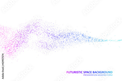 Particles liquid dynamic flow