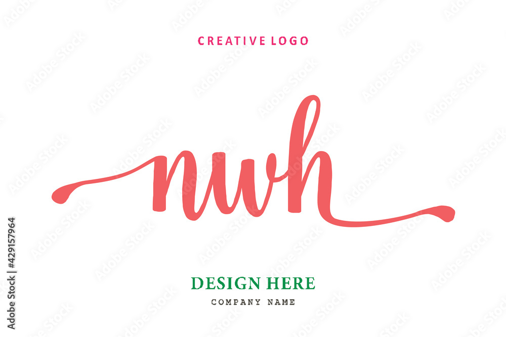 NWH lettering logo is simple, easy to understand and authoritative