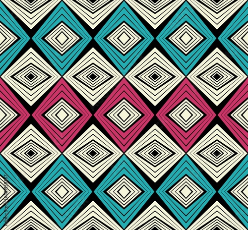 Wallpaper Mural African fashion seamless pattern ornament in vibrant colours, picture art and abstract background for Fabric Print, Scarf, Shawl, Carpet, Kerchief, Handkerchief, vector. Torontodigital.ca