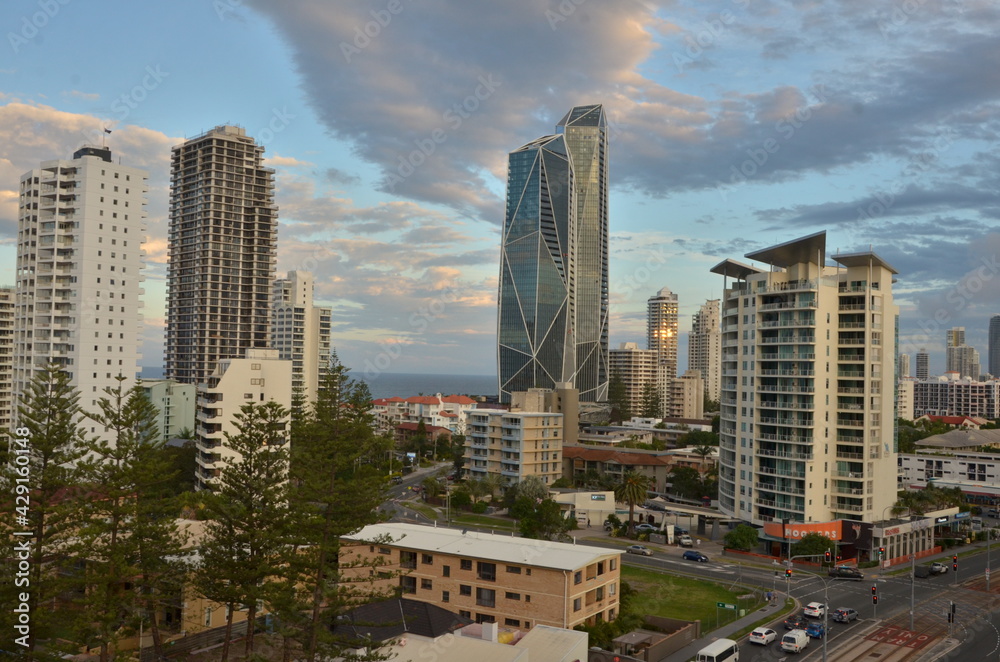 Fototapeta premium Skyscrapers, modern office building in Australia