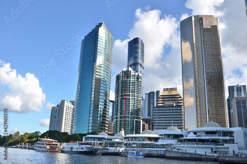 Skyscrapers, modern office building in Brisbane, Australia