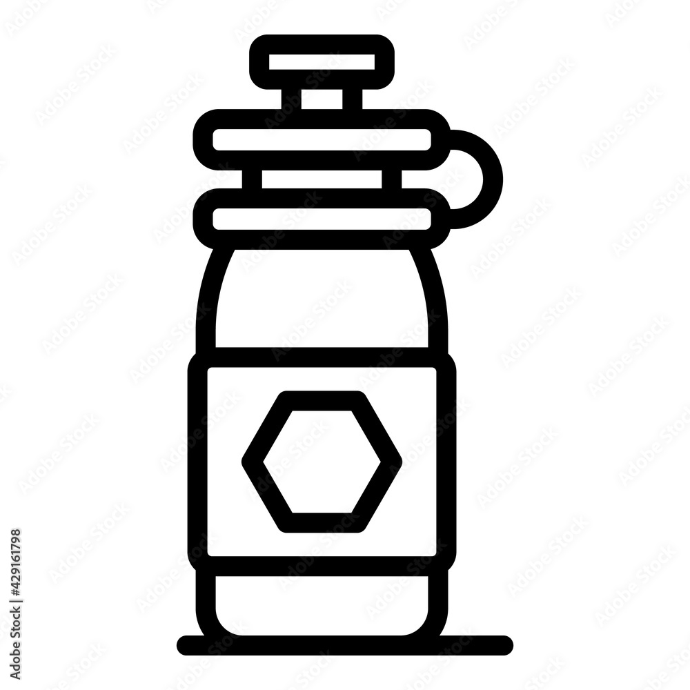Trip drink bottle icon. Outline Trip drink bottle vector icon for web design isolated on white background