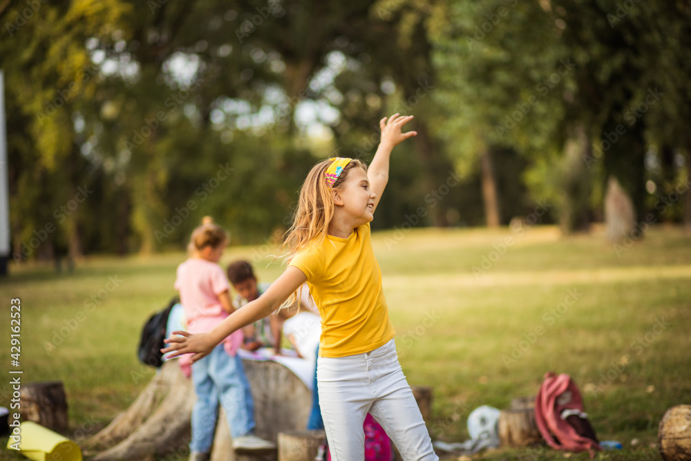 Fototapeta premium Children in nature.
