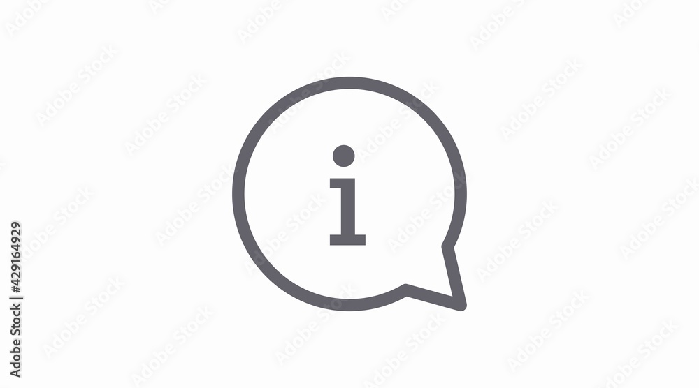 Info Icon. Vector isolated illustration. Information icon or sign Info Icon. Vector isolated illustration. Information icon or sign