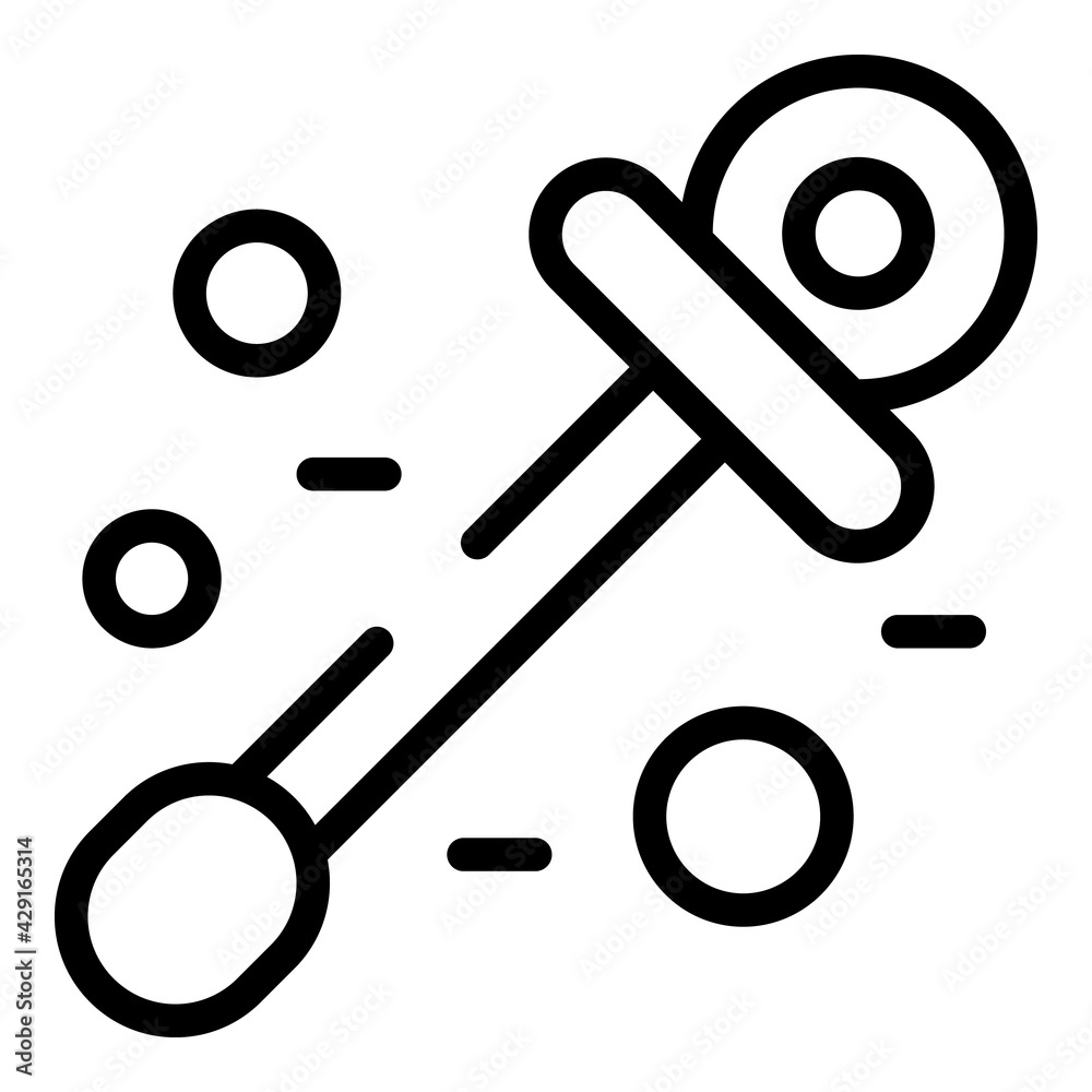 Nasal swab icon. Outline Nasal swab vector icon for web design isolated on white background Nasal swab icon. Outline Nasal swab vector icon for web design isolated on white background