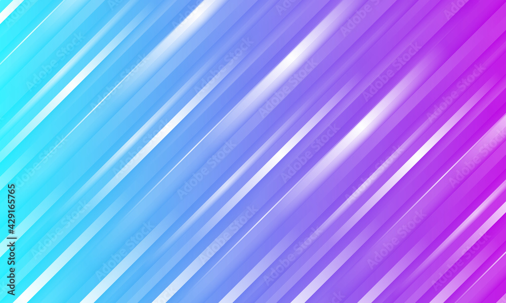 Plakat Streszczenie kolorowe paski tło wektor z fioletowymi i niebieskimi trójwymiarowych kształtów. Kolorowa tekstura gradientu na okładkę, ulotkę, baner lub stronę internetową.