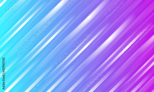 Abstract colorful striped vector background with purple and blue three dimensional shapes. Colored gradient texture for cover, flyer, banner or website.