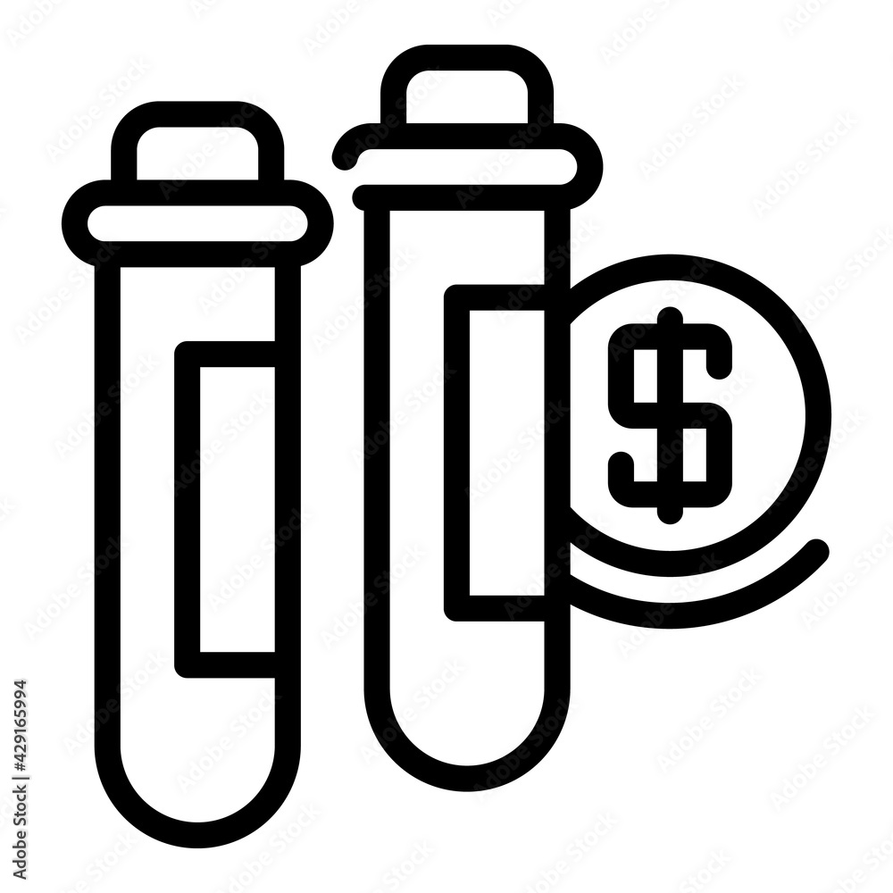 Paid test icon. Outline Paid test vector icon for web design isolated on white background Paid test icon. Outline Paid test vector icon for web design isolated on white background