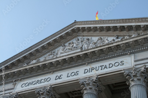 Congreso diputados España. Cortes generales Madrid photo