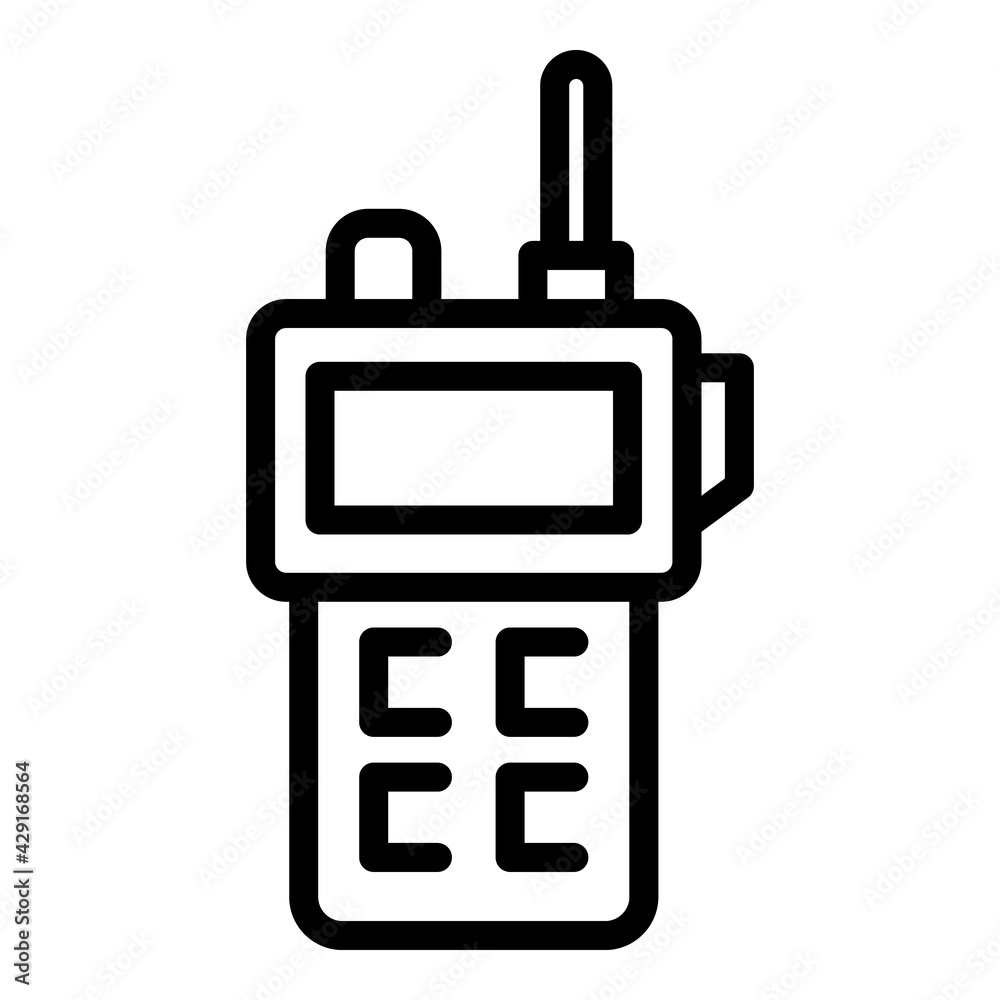 Safari walkie talkie icon. Outline Safari walkie talkie vector icon for web design isolated on white background Safari walkie talkie icon. Outline Safari walkie talkie vector icon for web design isolated on white background