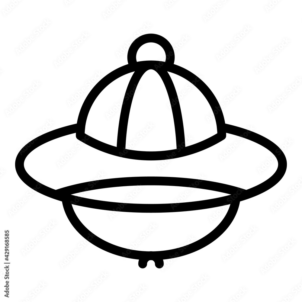 Safari hat icon. Outline Safari hat vector icon for web design isolated on white background Safari hat icon. Outline Safari hat vector icon for web design isolated on white background