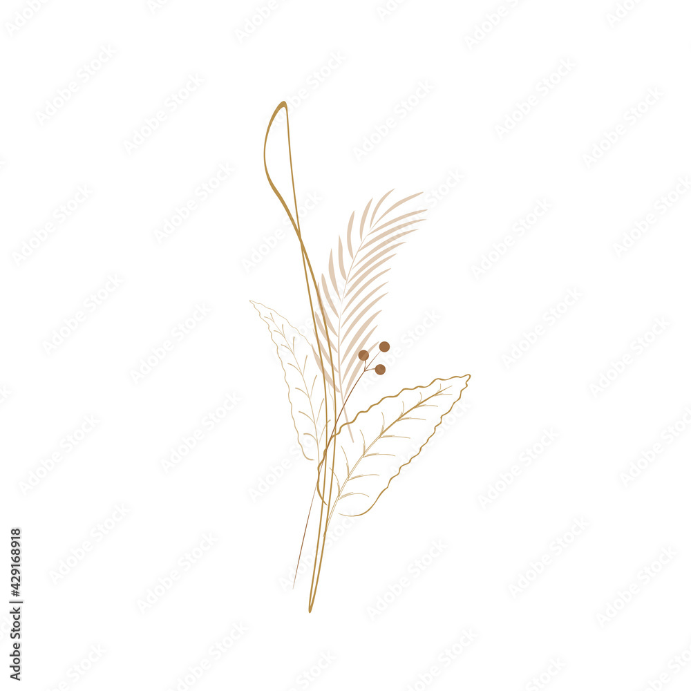 Tropical vector bouquet Tropical vector bouquet
