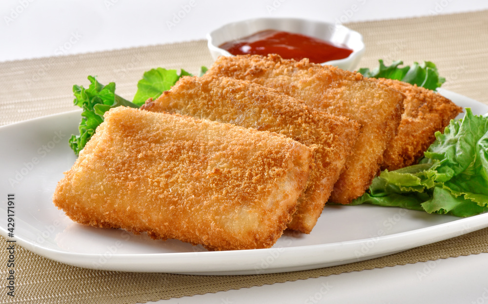 Box Patties, Delicious Sandwiches Coated with Bread Crumb Box Patties, Delicious Sandwiches Coated with Bread Crumb
