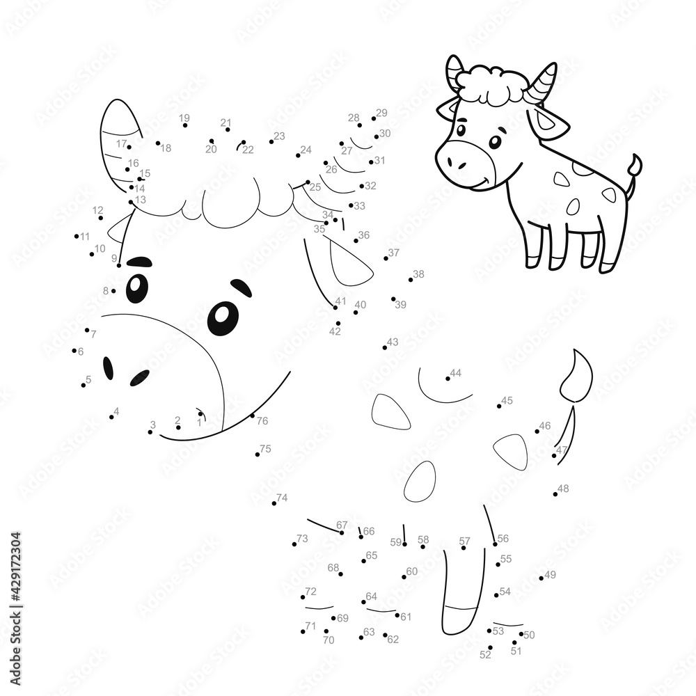 Obraz premium Dot to dot games for children