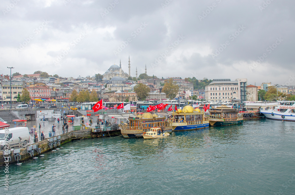 Istanbul city in Turkey sea coast
