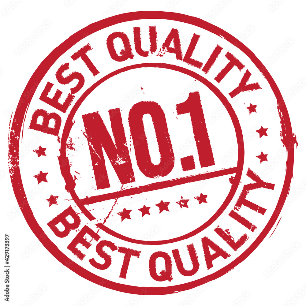 Best Quality. No 1. Vector Grungy Stamp. Best Quality. No 1. Vector Grungy Stamp.